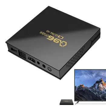 Smart TV Box Q96 Max Smart TV Box Для Андроидов 10 Высокоскоростная работа Amlogics 905l2 Четырехъядерный 2,4 g Wifi 4k HD телеприставка