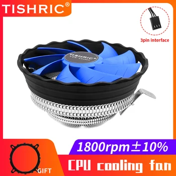 Вентилятор Охлаждения процессора TISHRIC Корпус Компьютера PWM 3Pin 120 мм Бесшумный Вентилятор LGA 1700 1200 1150 1151 X79 X99 E5 AMD AM3 AM4 Вентилятор охлаждения процессора