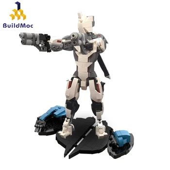 Игра Warrior Warframed Excalibur Mecha Строительные Блоки Комплект BuildMoc Мечник Робот Серия Кирпичей Игрушка Для Детей Рождественский Подарок