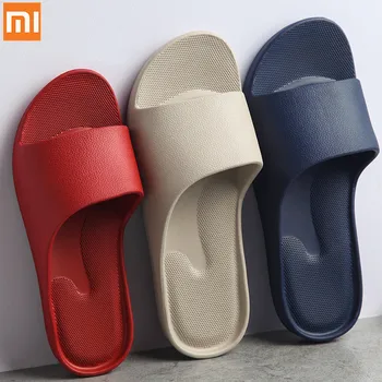 Модные сандалии XiaoMi для мужчин и женщин, нескользящие, износостойкие, с толстым дном, удобные домашние тапочки, ванная комната, ванна