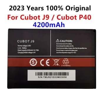 2023 года 100% Оригинальный Аккумулятор Емкостью 4200 мАч Для Мобильного телефона Cubot J9 P40, Высококачественные Сменные Батареи Bateria Batterij