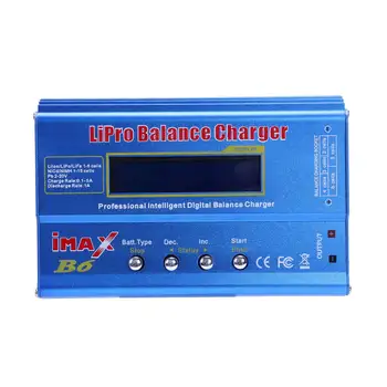 iMax B6 Цифровой ЖК-дисплей RC Lipo NiMH аккумулятор Баланс Зарядное устройство аксессуары