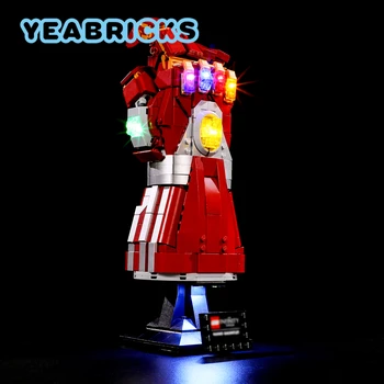 YEABRICKS светодиодный светильник для 76223, набор строительных блоков Nano Gauntlet (не включает модель), кирпичные игрушки для детей