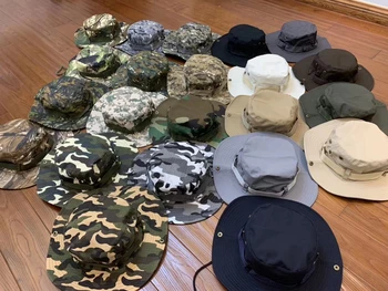 2020 Камуфляжная тактическая Кепка, Военная шляпа Boonie, армейские кепки США, Камуфляжные мужские кепки для спорта на открытом воздухе, кепка-ведро для рыбалки, пешего туризма, охотничьих шляп