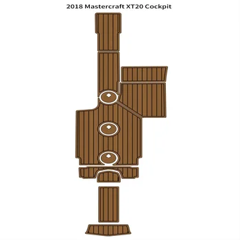 2018 Mastercraft XT20 Коврик Для пола в кокпите, лодка, Пенопласт EVA, Настил из тикового дерева