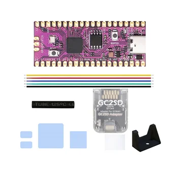 Для Raspberry Picoboot Board Kit + Кардридер GC2SD RP2040 Двухъядерный 264 КБ SRAM + 16 МБ Флэш-памяти для игровой консоли