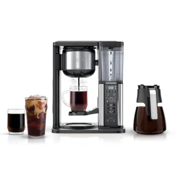 Система приготовления горячего кофе Ninja со льдом, Одноразовая или капельная, Стеклянный графин на 10 чашек, CM300