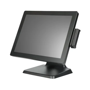15-дюймовая система epos с черным сенсорным экраном pos SSD 64 ГБ для заказа в ресторане и кассового аппарата