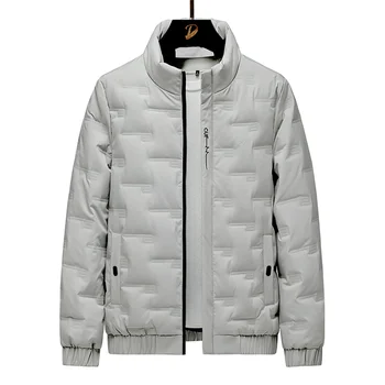 8XL Большой размер, Зимняя Толстая Куртка На Белом Утином Пуху, Мужская Ветрозащитная Куртка Большого размера, Утепленное Пуховое Пальто, Мужские Теплые Парки