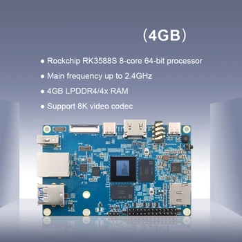 Orange Pi 5 4GB Rockchip RK3588S 8-Ядерный Гигабитный Ethernet Одноплатный