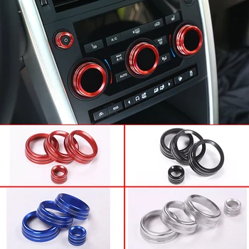 Ручка кондиционера, Кнопка регулировки громкости звука, Декоративное кольцо, чехол для Land Rover Discovery Sport 2015-2020, автомобильные аксессуары