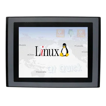 дешевый HMI резистивный промышленный контрольный монитор Linux-системы, 8-дюймовый ЖК-дисплей, встроенная панель ПК, экран hmi
