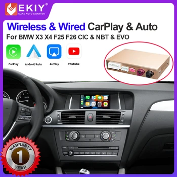 EKIY Беспроводной Модуль CarPlay Для BMW CIC NBT EVO System X3 F25 G01 X4 F26 2014-2016 С Android Auto Mirror Link AirPlay