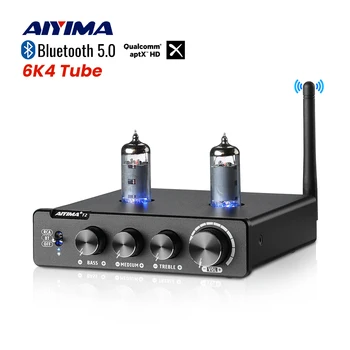 AIYIMA Audio T2 6K4 Вакуумный Предусилитель Стерео Bluetooth QCC3034 HIFI Предусилитель Aptx Предусилитель С Регулировкой высоких Средних басов