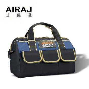 AIRAJ 13-дюймовая сумка для инструментов, набор инструментов для открывания верхней части большой емкости, сумка для хранения инструментов для электриков, слесарей по деревообработке