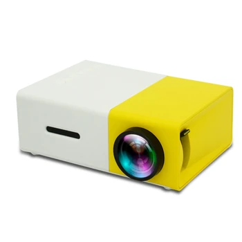 Светодиодный мини-проектор YG300 Pro с поддержкой 1080P Full HD, совместимый с HDMI, USB AV TF, Портативный домашний медиаплеер EU Plug