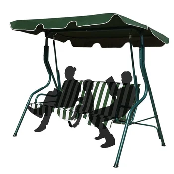 SKONYON Открытый качающийся навес для патио, качающийся стул для 3 человек, гамак для качания с навесом, открытый подвесной стул