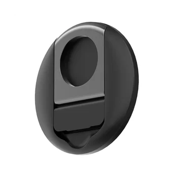 Магнитный держатель мобильного телефона для MacBook для камеры MagSafe Continuity Крепление на круглом кольце, подставка для ног, черный