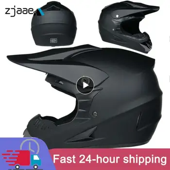 Внедорожный шлем Легкий горный полнолицевой шлем с защитными очками, перчатками, маской, съемными полями, Мотоциклетные спортивные шлемы, снаряжение