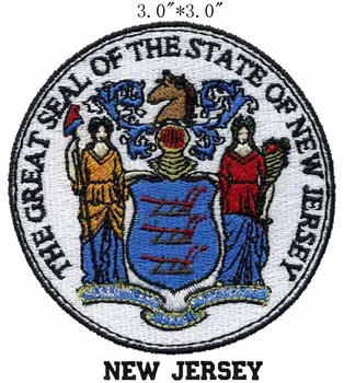 Нашивка с печатью штата Нью-Джерси 3 