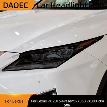 Для Lexus RX 2016-Настоящее время RX350 RX300 RX450h Защитная пленка для автомобильных фар, Дымчато-черная Прозрачная Наклейка из ТПУ, Аксессуары