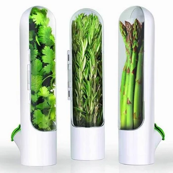 Дольше сохраняет свежесть зелени и овощей Для кухонных принадлежностей Премиум-класса Herb Keeper и контейнера для хранения трав