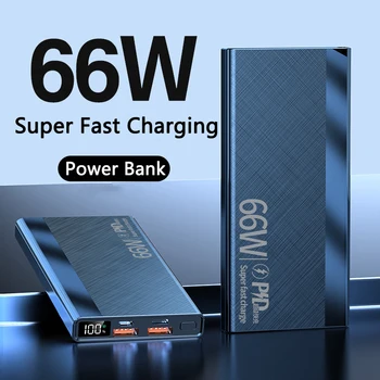 Power Bank 30000 мАч с 20 Вт PD 66 Вт Быстрой Зарядкой Powerbank Портативное Внешнее Зарядное устройство Для iPhone Huawei Xiaomi Samsung
