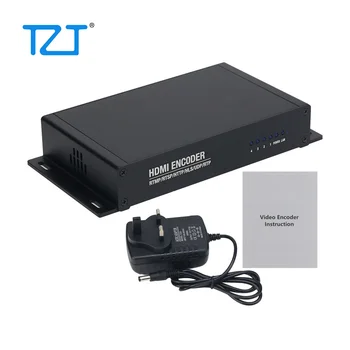 TZT XE4D 4-канальный HDMI-кодер Высокопроизводительный IPTV-кодер для прямой трансляции 4K 2160P Поддержка H.265 и H.264