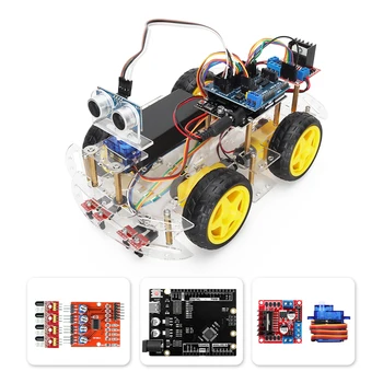 TSCINBUNY, полный комплект умных роботов для программирования Arduino, Электронный комплект для обучения детей робототехнике, обучающий комплект + код