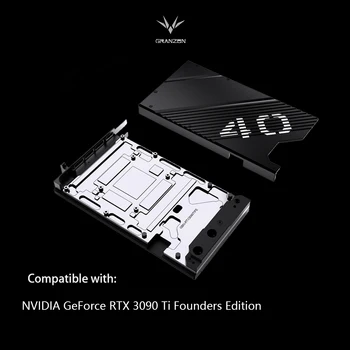 Блок водяного охлаждения графического процессора Granzon, Для NVIDIA GeForce RTX 3090Ti Founders Edition, Полное покрытие из меди, GBN-RTX3090TIFE