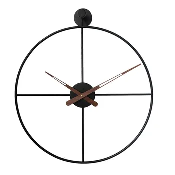 Скандинавские Простые креативные настенные часы Современный дизайн Испанский Стиль Украшение дома Гостиной Немой Большой Декор стен Часы Ремесла