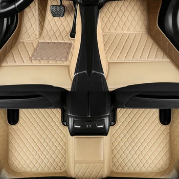 Изготовленные на заказ автомобильные Коврики для Volvo XC90 2015-2022 годов выпуска из искусственной кожи В салоне 100% Подходят Детали Автомобильных Аксессуаров
