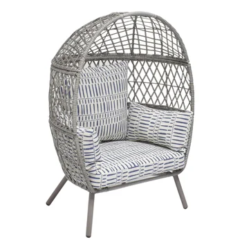 Уличный стационарный плетеный стул для яиц, Садовая мебель, Уличные стулья, комфорт для сидячего образа жизни, Современная эстетика
