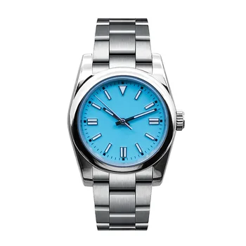 Настроить логотип бренда Механические наручные часы Сапфировое стекло Японский механизм NH35 Водонепроницаемые автоматические часы из нержавеющей стали для мужчин