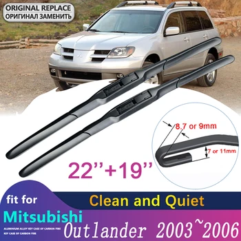 Щетка стеклоочистителя для автомобиля Mitsubishi Outlander 2003 2004 2005 2006 MK1, щетки для лобового стекла, автомобильные аксессуары