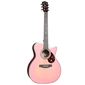 Китай производитель гитары по оптовой цене 41 дюймовая еловая акустическая гитара для певицы в стиле finger
