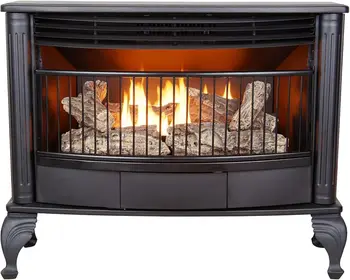 Двухтопливная печь без вентиляции, отдельно стоящий камин и обогреватель для помещений, используется на природном газе или жидком пропане, нагревается до 1