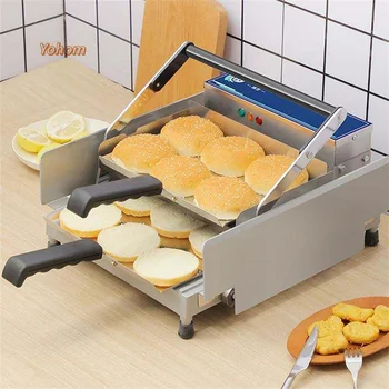 Автоматическая Машина для поджаривания гамбургеров Тостер с Зуммером, Разогреватель хлеба для гамбургеров, Машина для формования булочек для бургеров