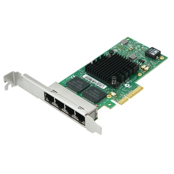 4-Портовая серверная локальная карта PCIE, гигабитный Ethernet-адаптер 1000 Мбит/с, поддержка Window Dropship