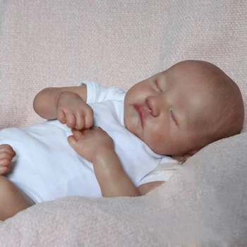 19-дюймовая кукла Bebe Reborn Sleeping Newborn Baby Doll Популярная кукла Levi Cuddly Baby Doll Ручной работы, кукла с ручной росписью, Рождественский подарок на день рождения