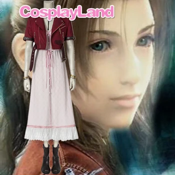 Final Fantasy VII Аэрит Гейнсборо Косплей Костюм Индивидуальный Наряд Костюмы для Вечеринки на Хэллоуин Женское Платье Для Девочек Игра Косплей