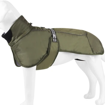 Зимняя теплая одежда для больших собак, куртка для домашних животных, утепленное пальто для собак, Ветрозащитная одежда для собак среднего размера, костюм лабрадора