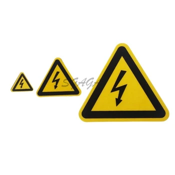 Предупреждающая наклейка, клейкие этикетки Опасность поражения электрическим током Предупреждение об опасности Безопасность 25 мм 50 мм 100 см ПВХ Водонепроницаемый