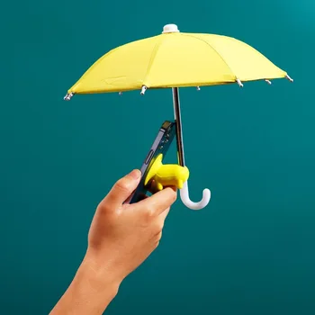 Мини-зонтик на присоске, подставка для телефона, Универсальный Регулируемый Солнцезащитный козырек, держатель для телефона, Портативный кронштейн для телефона на мотоцикле, велосипеде