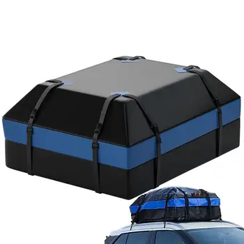 Багажная сумка Автомобиль 600D Автомобильная сумка для перевозки грузов на крыше Водонепроницаемая 15 см Водонепроницаемая сумка на крышу для всех автомобилей С /Без стойки