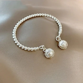 Роскошный браслет-манжета из стерлингового серебра 925 пробы в стиле ретро с двойным дворцовым колокольчиком для женщин, модные вечерние дизайнерские ювелирные изделия, подарки