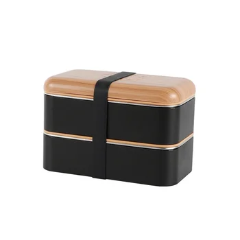 Деревянный Ланч-бокс Bento Box для микроволновой печи, Портативные герметичные Ланч-боксы с посудой, Студенческие ланч-боксы Bento Box в японском стиле