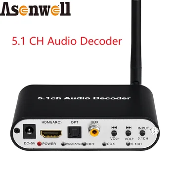 Аудиодекодер DTS Dolby 5.1 SPDIF Toslink HDMI ARC Коаксиальный USB FAT32 Bluetooth от 5.0 до 5.1 Аналоговый выход для Amplifire