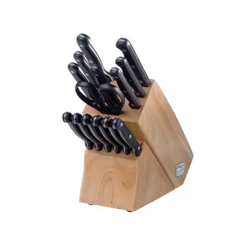 Набор кухонных ножей Essentials из 15 предметов с деревянным бруском, лучшие наборы ножей для кухни