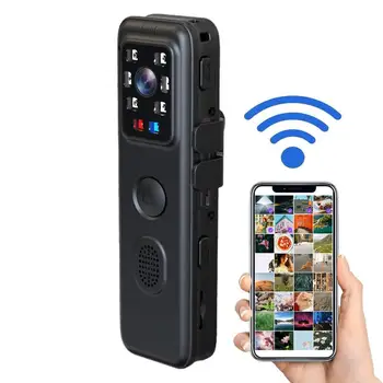 Маленькая камера для тела Маленькая Беспроводная WiFi Портативная камера для домашней безопасности, видеокамера для верховой езды с аудио- и видеозаписью